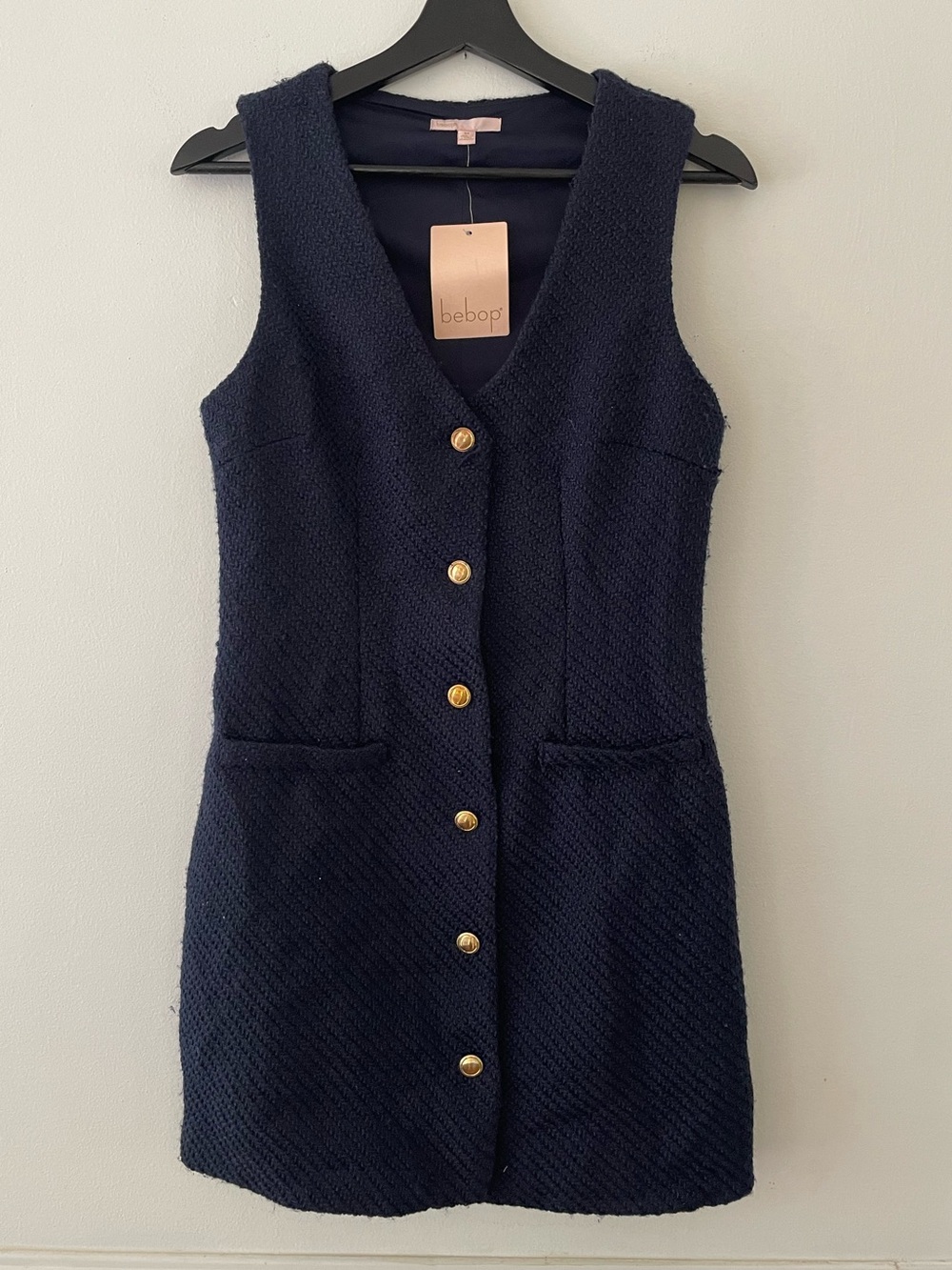 bebop Woven Vest Dress Size M